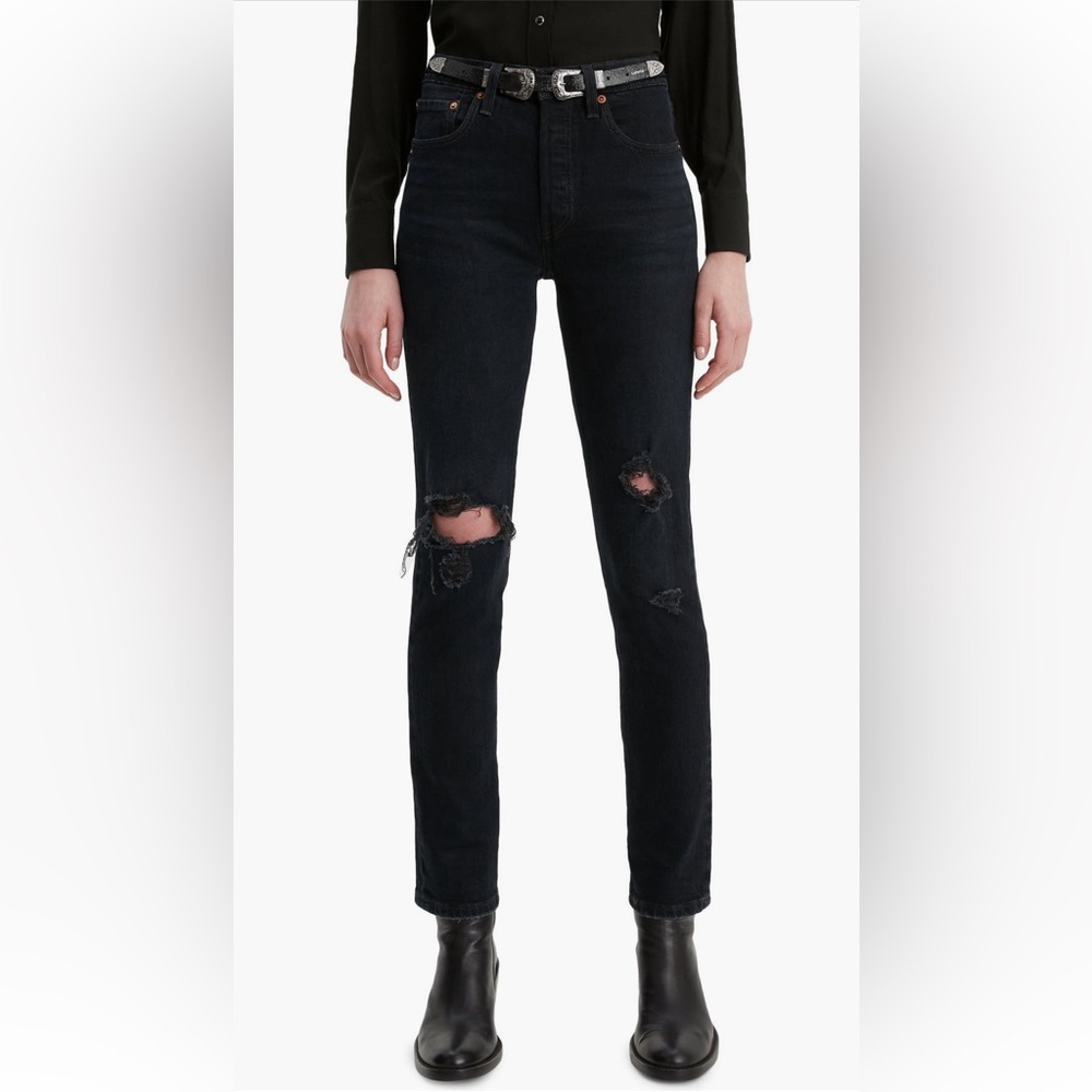 Levi’s 501 high waist ankle skinny jeans (wild bunch)